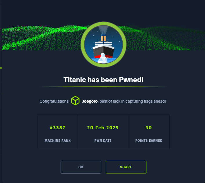 Titanic — HackTheBox Writeup